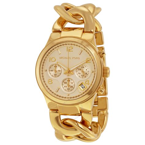 michael kors gold link bracelet watch 3124|Gold.